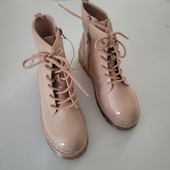 Steve Madden New without box GIRLS Dynasty pink shimmer boots - Picture 2 of 6